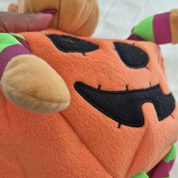 Disney Winnie The Pooh Halloween Candy Pumpkin Basket with Bear - Orange - Picture 12 of 16